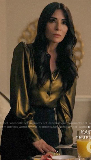 Hermione’s gold blouse on Riverdale