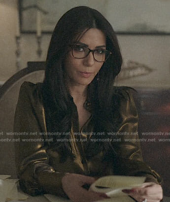 Hermione’s gold blouse on Riverdale