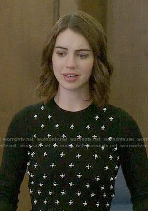 Ivy’s pearl embellished sweater on Once Upon a Time