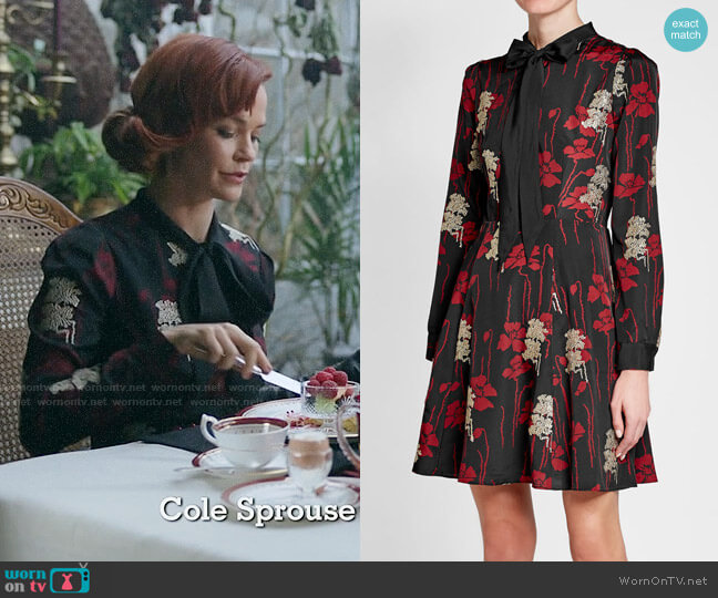 The Kooples Poppy Crepe Dress worn by Penelope Blossom (Nathalie Boltt) on Riverdale