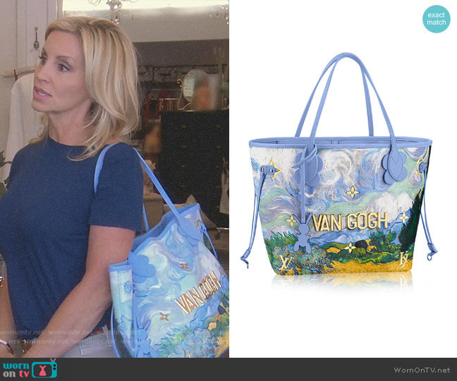 Louis Vuitton Neverfull MM Bag worn by Camille Grammer on The Real Housewives of Beverly Hills