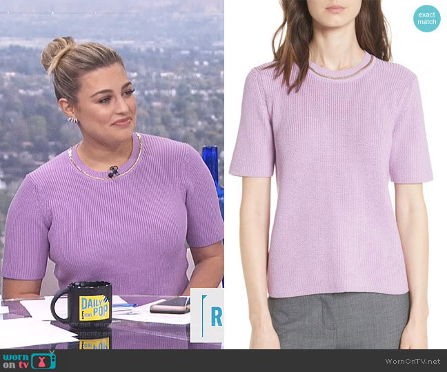 Maje Magrite Sweater worn by Carissa Loethen Culiner on E! News