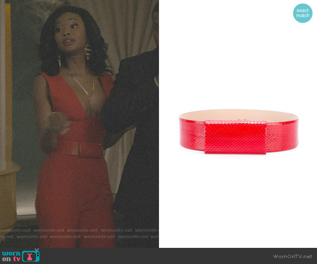 Max Mara Frisco Belt worn by Monica Colby (Wakeema Hollis) on Dynasty
