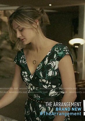 Megan’s floral tie-back romper on The Arrangement