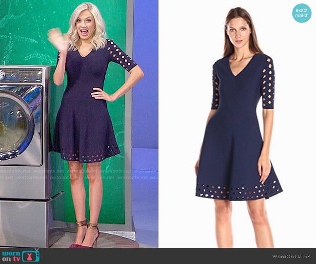 Milly Diamond Pointelle Flare Dress worn by Abby Newman (Melissa Ordway) on The Young and the Restless