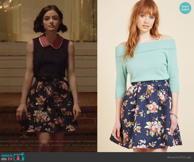 Modcloth Benevolent Belle Fit and Flare Skirt worn by Stella Abbott (Lucy Hale) on Life Sentence