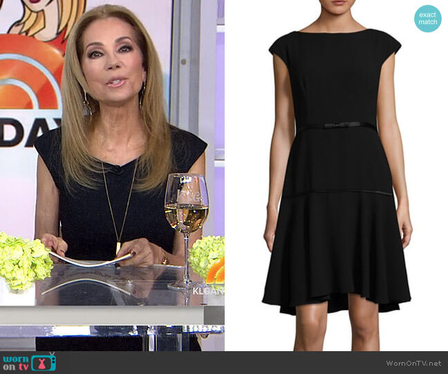 Nue by Shani Crepe Fit-&-Flare Dress worn by Kathie Lee Gifford on Today