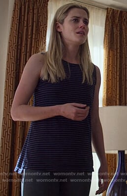 Trish’s purple striped tank top on Jessica Jones