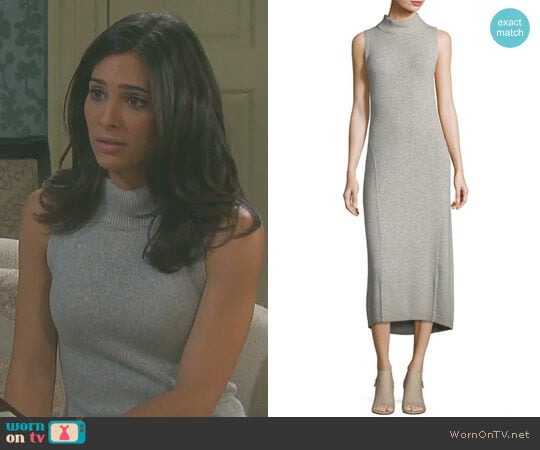 Rag & Bone Ace Cashmere Dress worn by Gabi Hernandez (Camila Banus) on Days of our Lives