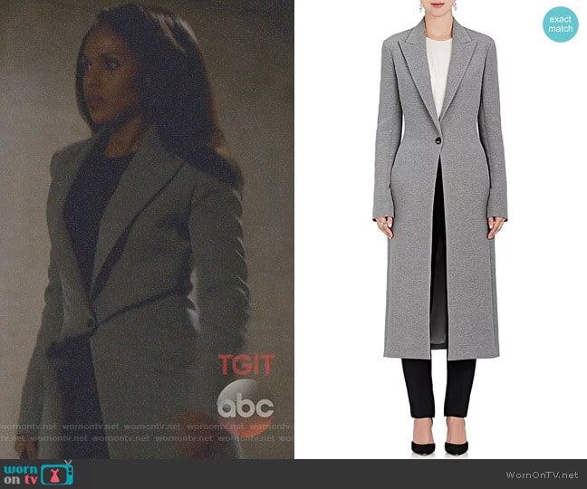 The Row Jilo Melange Coat worn by Olivia Pope (Kerry Washington) on Scandal