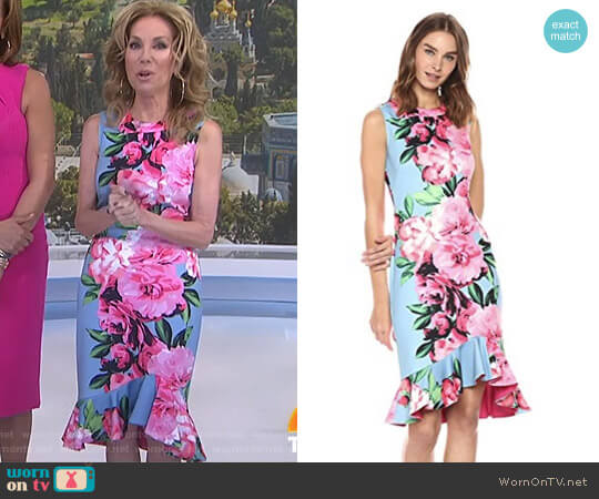 Vince Camuto Flounce Bodycon Dress worn by Kathie Lee Gifford on Today