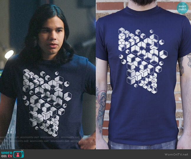 Impossible Triangles T-shirt from 6 Dollar Shirts worn by Cisco Ramon (Carlos Valdes) on The Flash