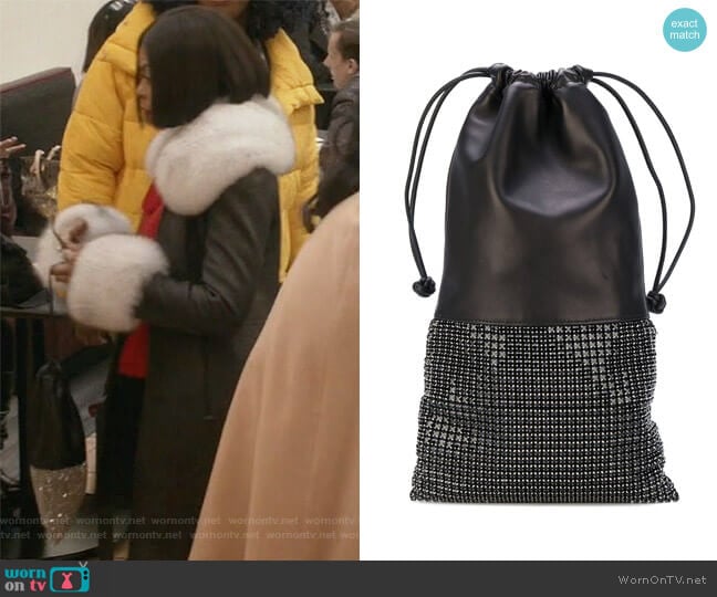 Alexander Wang Black Leather Handbag worn by Cookie Lyon (Taraji P. Henson) on Empire