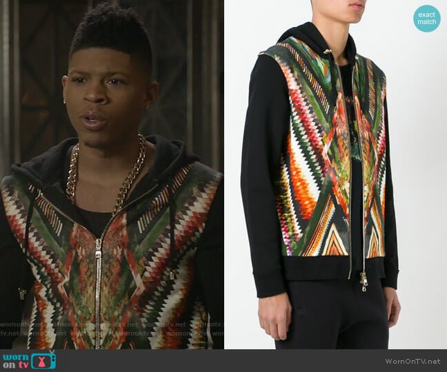 Balmain Folkloric Print Hoodie worn by Hakeem Lyon (Bryshere Y. Gray) on Empire