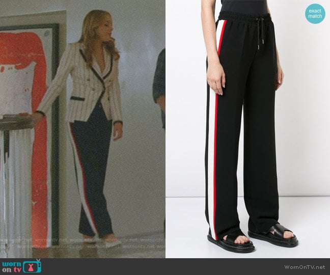 Barbara Bui Contrast Side Panel Track Pants worn by Fallon Carrington (Elizabeth Gillies) on Dynasty