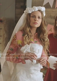 Chloe’s pink floral blouse on Lucifer