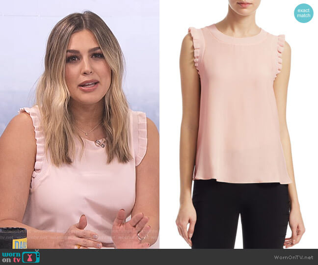 Cinq a Sept Tous Les Jours Lenore Silk Tank worn by Carissa Loethen Culiner on E! News