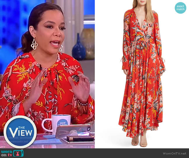 Diane von Furstenberg Bethany Dress worn by Sunny Hostin on The View