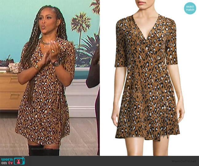 Diane von Furstenberg Silk Savilla Dress worn by Eve on The Talk