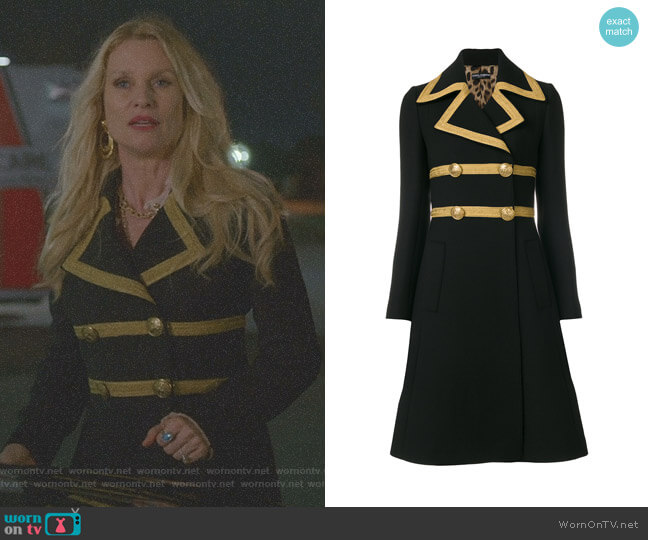 Dolce & Gabbana Military Coat worn by Alexis Carrington (Elaine Hendrix) on Dynasty