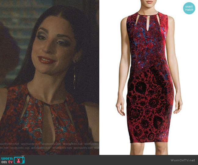 Elie Tahari Jemra Satin Dress worn by Lilith (Anna Hopkins) on Shadowhunters