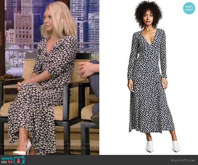 Ganni Roseburg Dress worn by Kelly Ripa on Live with Kelly and Mark