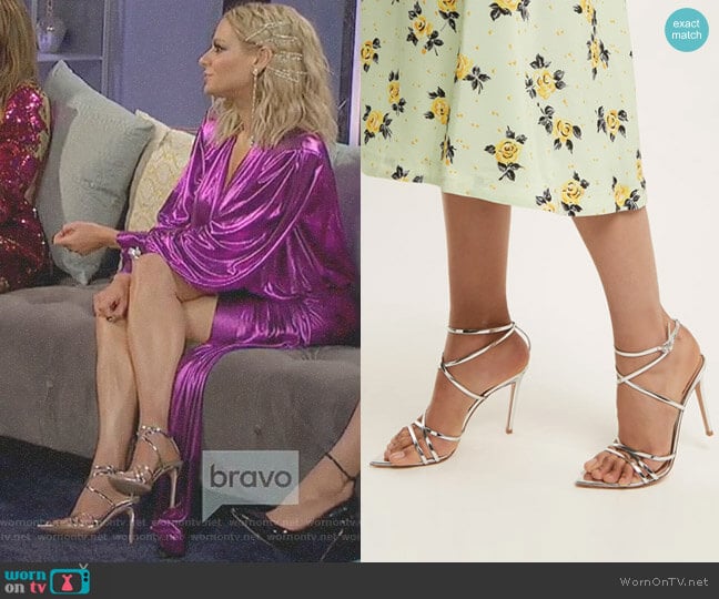 Gianvito Rossi Kim Sandals worn by Dorit Kemsley on The Real Housewives of Beverly Hills