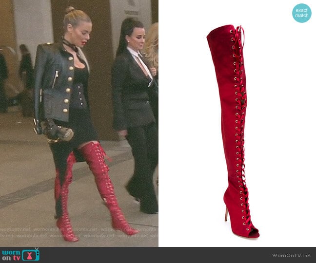 Gianvito Rossi Marie Over-The-Knee Boots worn by Dorit Kemsley on The Real Housewives of Beverly Hills