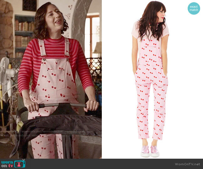 Hayley Elsaesser Cherry Overalls worn by Carol Pilbasian (Kristen Schaal) on Last Man On Earth