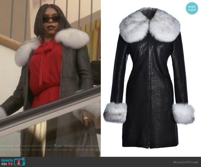 Hysideis Angelique Coat worn by Cookie Lyon (Taraji P. Henson) on Empire