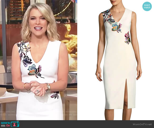 Jason Wu Embroidered V-Neck Dress worn by Megyn Kelly on Today