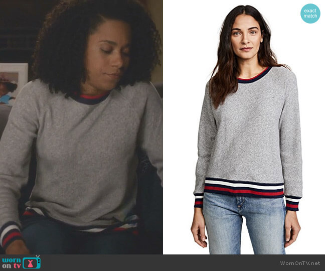 Joie Richardine B Sweatshirt worn by Maggie Pierce (Kelly McCreary) on Greys Anatomy