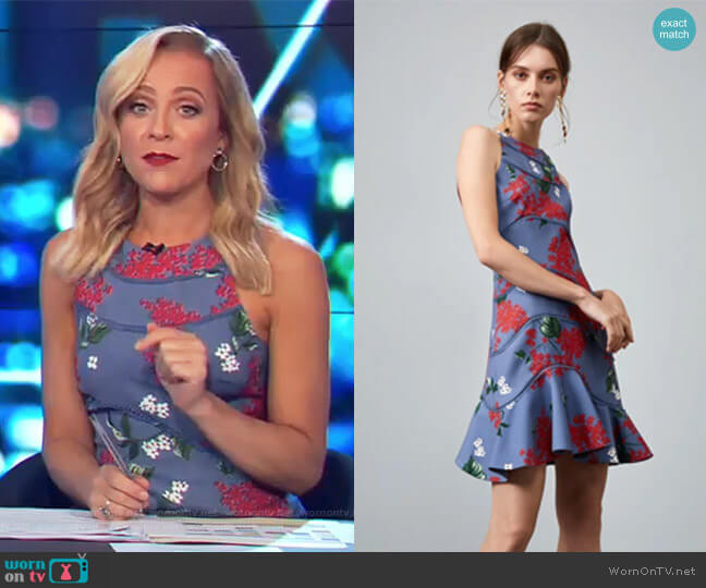 Keepsake Wild Thoughts Mini Dress worn by Carrie Bickmore on The Project