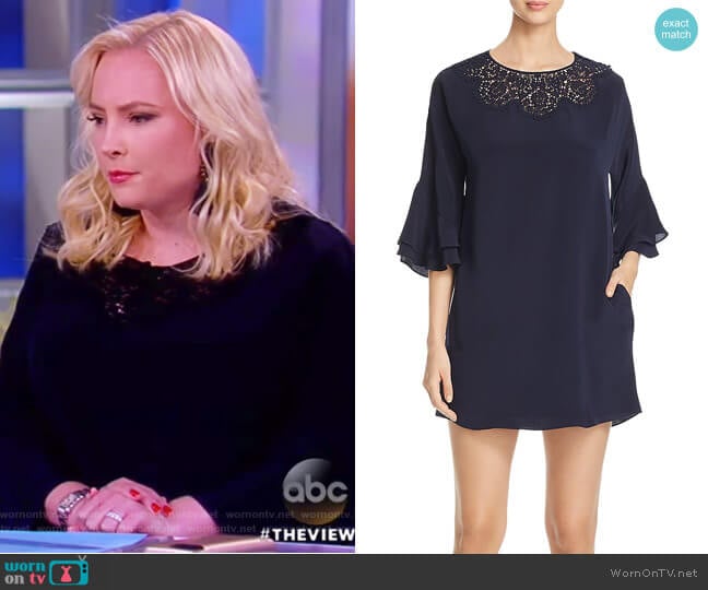 Kobi Halperin Fatima Flounce Sleeve Dress worn by Meghan McCain on The View