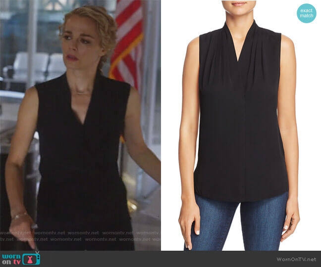 Kobi Halperin Mila Stretch Silk Top worn by Lizzie Needham (Bojana Novakovic) on Instinct