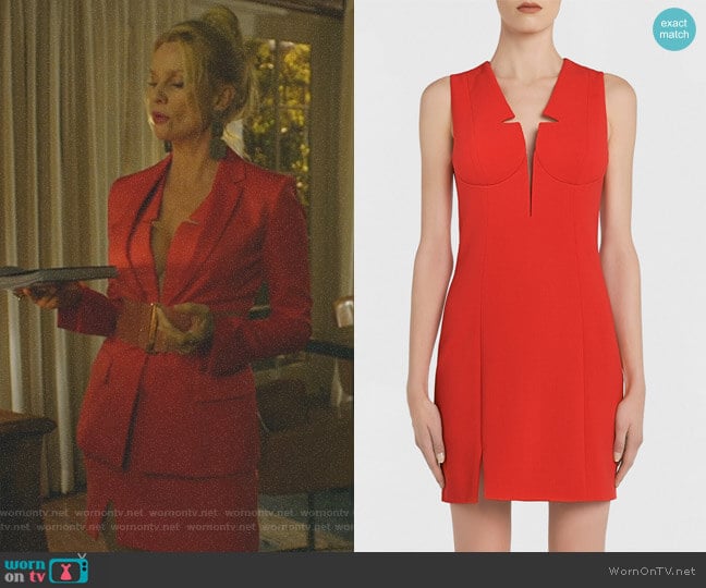 La Perla Short Sheath Dress with Built-In Bra worn by Alexis Carrington (Elaine Hendrix) on Dynasty