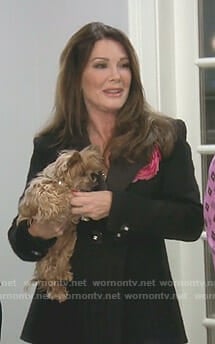 Lisa’s black tweed jacket on The Real Housewives of Beverly Hills