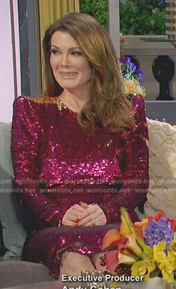 Lisa’s pink sequin dress on The Real Housewives of Beverly Hills