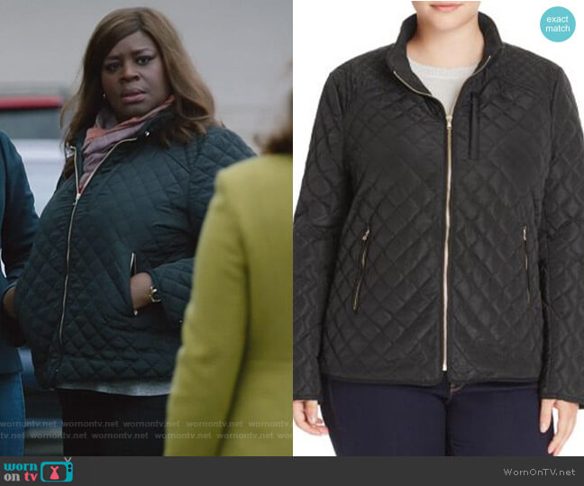 Lucky Brand Quilted Bomber Jacket worn by Ruby Hill (Retta) on Good Girls
