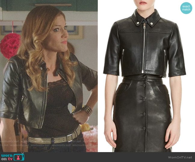 Maje Brittany Jacket worn by Charlotte Richards (Tricia Helfer) on Lucifer