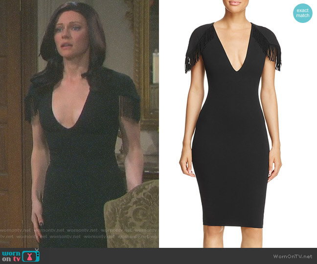 Nookie Mendez Fringe-Detail Dress worn by Abigail Deveraux (Kate Mansi) on Days of our Lives
