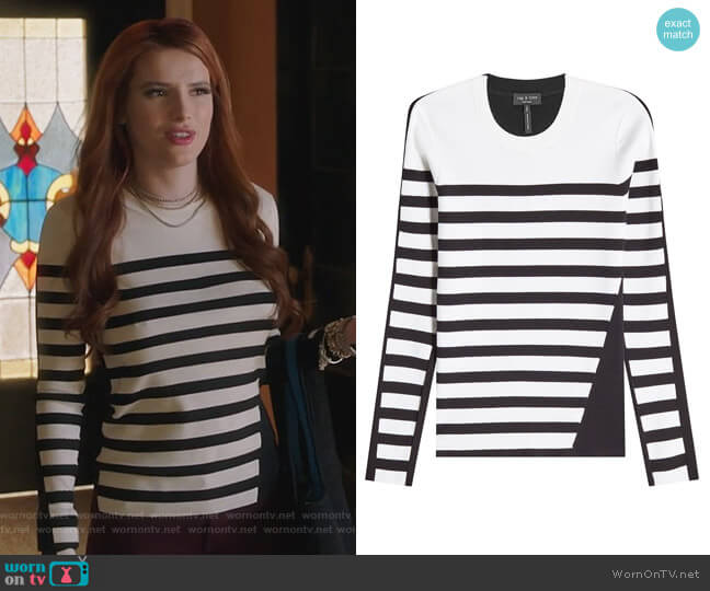 Rag and Bone Merino Wool Pullover worn by Paige Townsen (Bella Thorne) on Famous in Love