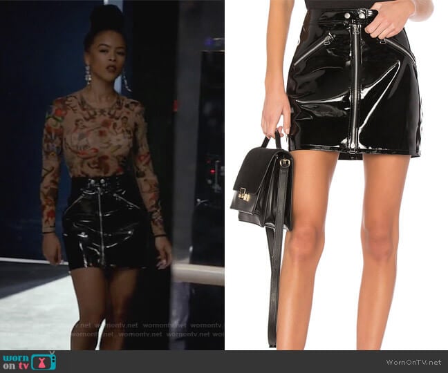 Rag & Bone Racer Skirt worn by Tiana Brown (Serayah McNeill) on Empire