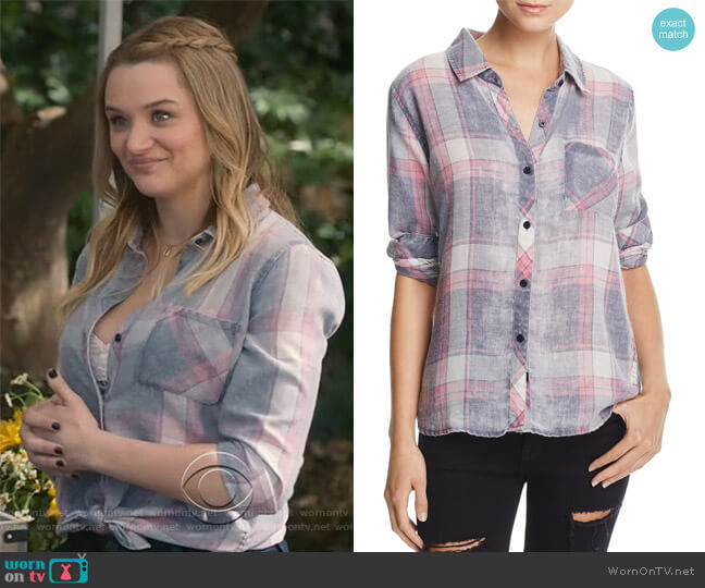 Rails Hunter Plaid Shirt worn by Clementine Hughes (Hunter King) on Life in Pieces