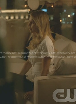 Rebekah’s white corset t-shirt on The Originals