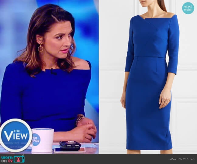 Roland Mouret Witham Dress worn by Paula Faris on The View