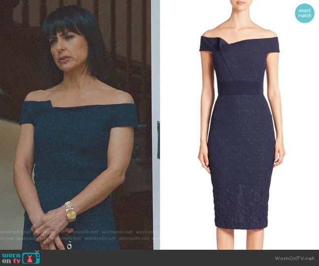 Roland Mouret Monamy Geometric Dress worn by Quinn King (Constance Zimmer) on UnReal