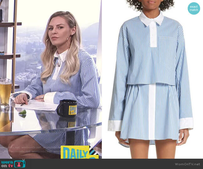 Sandy Liang Jodamo Dress worn by Morgan Stewart on E! News