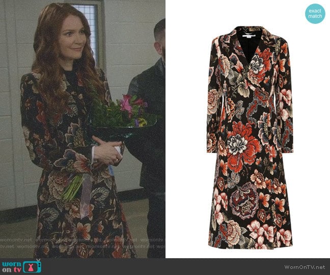 Stella McCartney Vivienne Coat worn by Abby Whelan (Darby Stanchfield) on Scandal