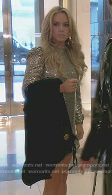 Teddi’s sequin mock-neck mini dress on The Real housewives of Beverly Hills
